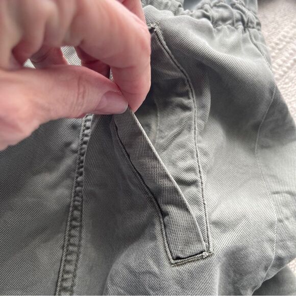 Max Jeans Olive Drape Front Jacket with Wrap Tie, Size XS - Picture 5 of 12